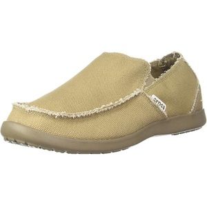 CROCS Mens Santa Cruz Beige Comfort Loafers